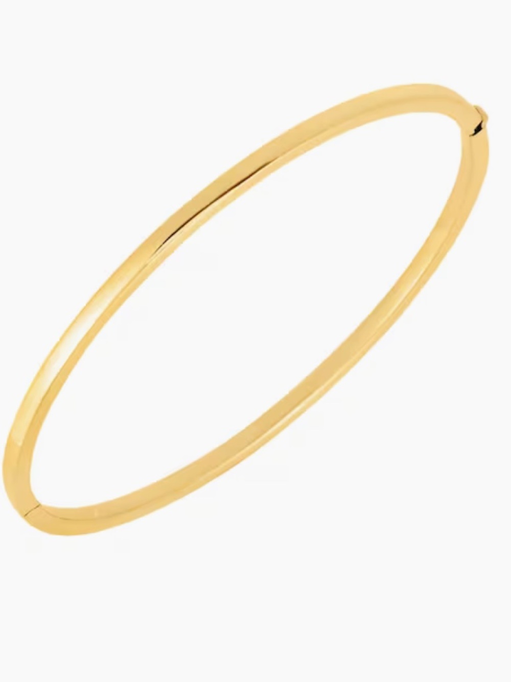 ROBERTO COIN - 18K Yellow Gold Oval Hinge Slim Bangle